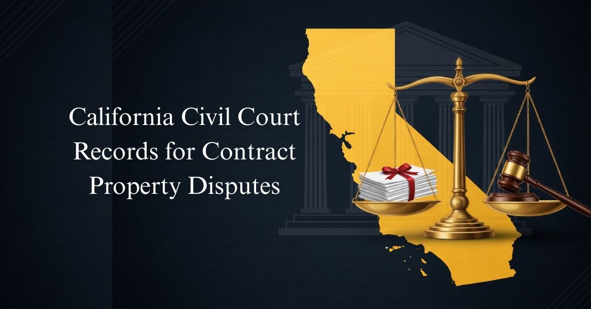 California Civil Court Records for Contract Property Disputes