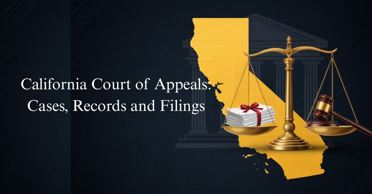 California Court of Appeals_ Cases, Records and Filings
